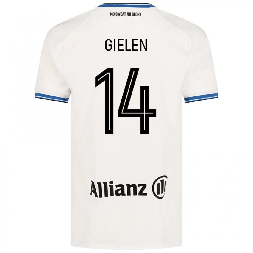 Niño Camiseta Sterre Gielen #14 Blanco 2ª Equipación 2024/25 La Camisa Argentina