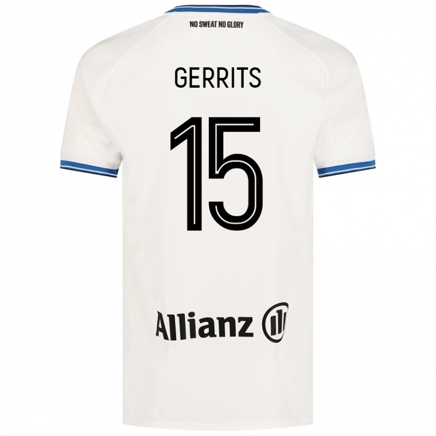 Niño Camiseta Melanie Gerrits #15 Blanco 2ª Equipación 2024/25 La Camisa Argentina