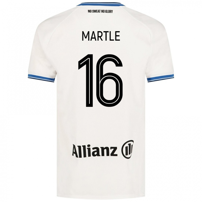 Niño Camiseta Margaux Martlé #16 Blanco 2ª Equipación 2024/25 La Camisa Argentina