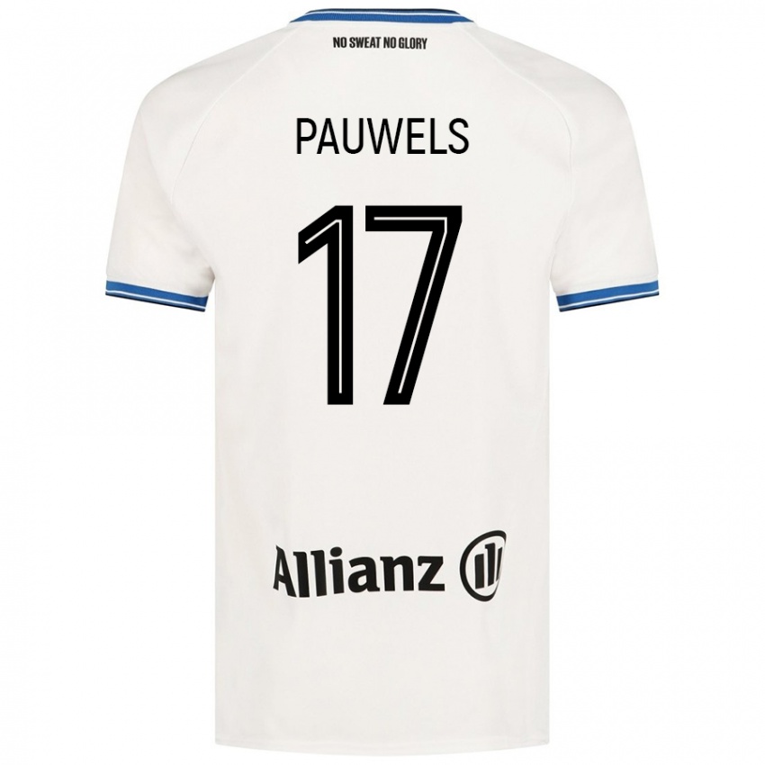 Niño Camiseta Fleur Pauwels #17 Blanco 2ª Equipación 2024/25 La Camisa Argentina