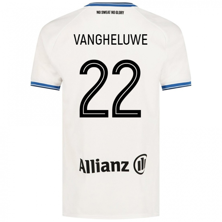 Niño Camiseta Jody Vangheluwe #22 Blanco 2ª Equipación 2024/25 La Camisa Argentina