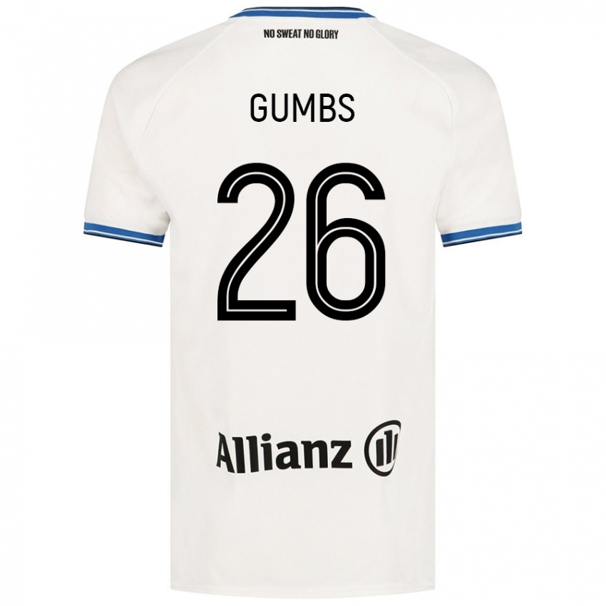 Niño Camiseta Aisse Gumbs #26 Blanco 2ª Equipación 2024/25 La Camisa Argentina