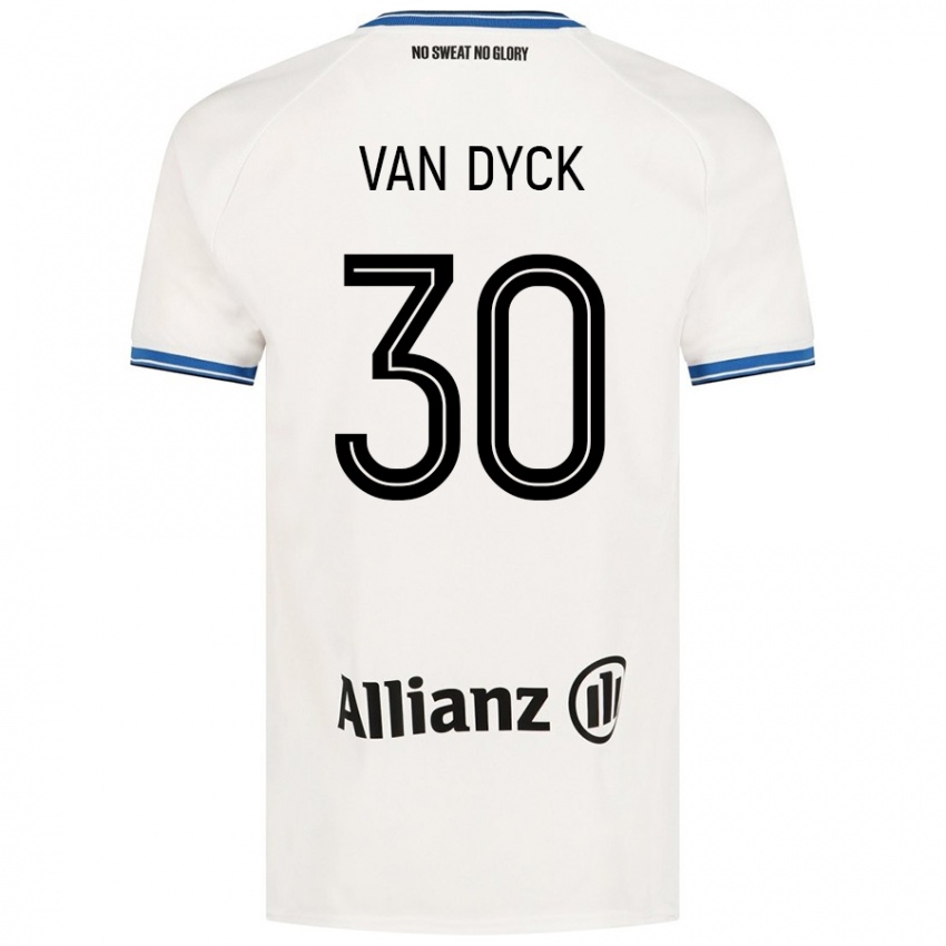 Niño Camiseta Nell Van Dyck #30 Blanco 2ª Equipación 2024/25 La Camisa Argentina