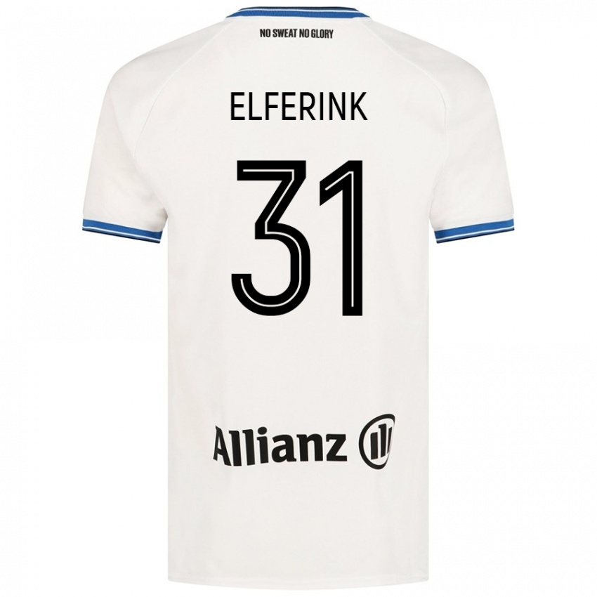 Niño Camiseta Marie Elferink #31 Blanco 2ª Equipación 2024/25 La Camisa Argentina