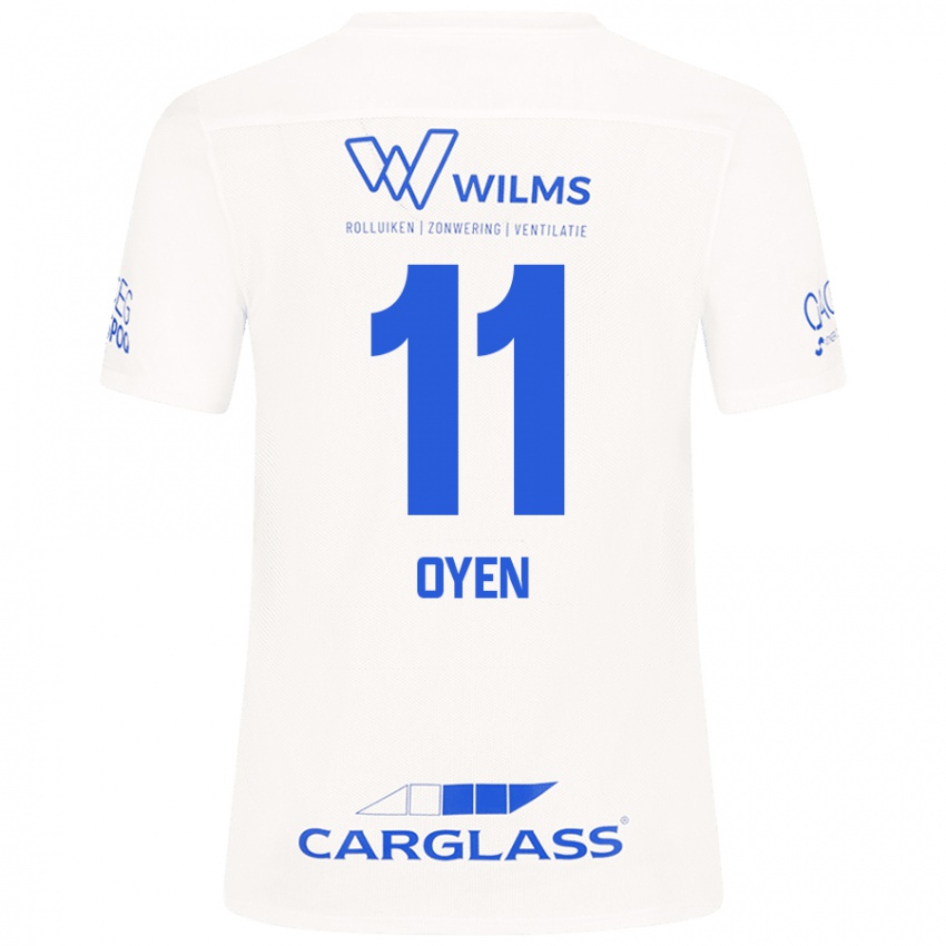 Niño Camiseta Luca Oyen #11 Blanco 2ª Equipación 2024/25 La Camisa Argentina