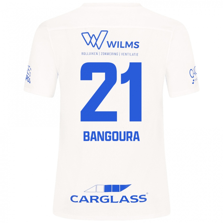 Niño Camiseta Ibrahima Sory Bangoura #21 Blanco 2ª Equipación 2024/25 La Camisa Argentina