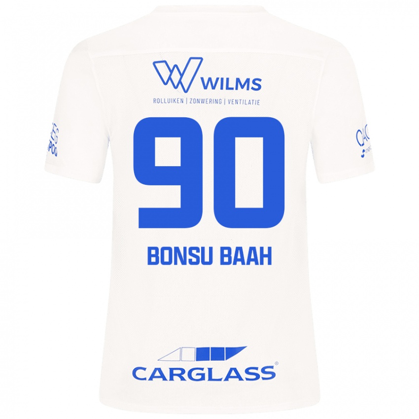 Niño Camiseta Christopher Bonsu Baah #90 Blanco 2ª Equipación 2024/25 La Camisa Argentina