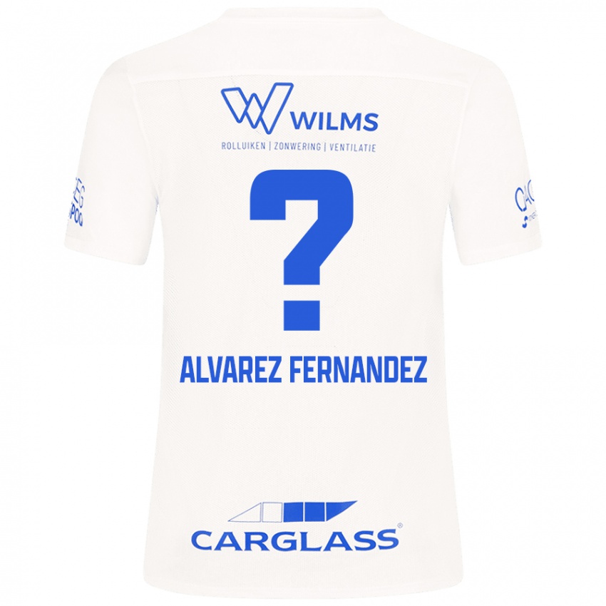 Niño Camiseta Loïc Alvarez Fernandez #0 Blanco 2ª Equipación 2024/25 La Camisa Argentina