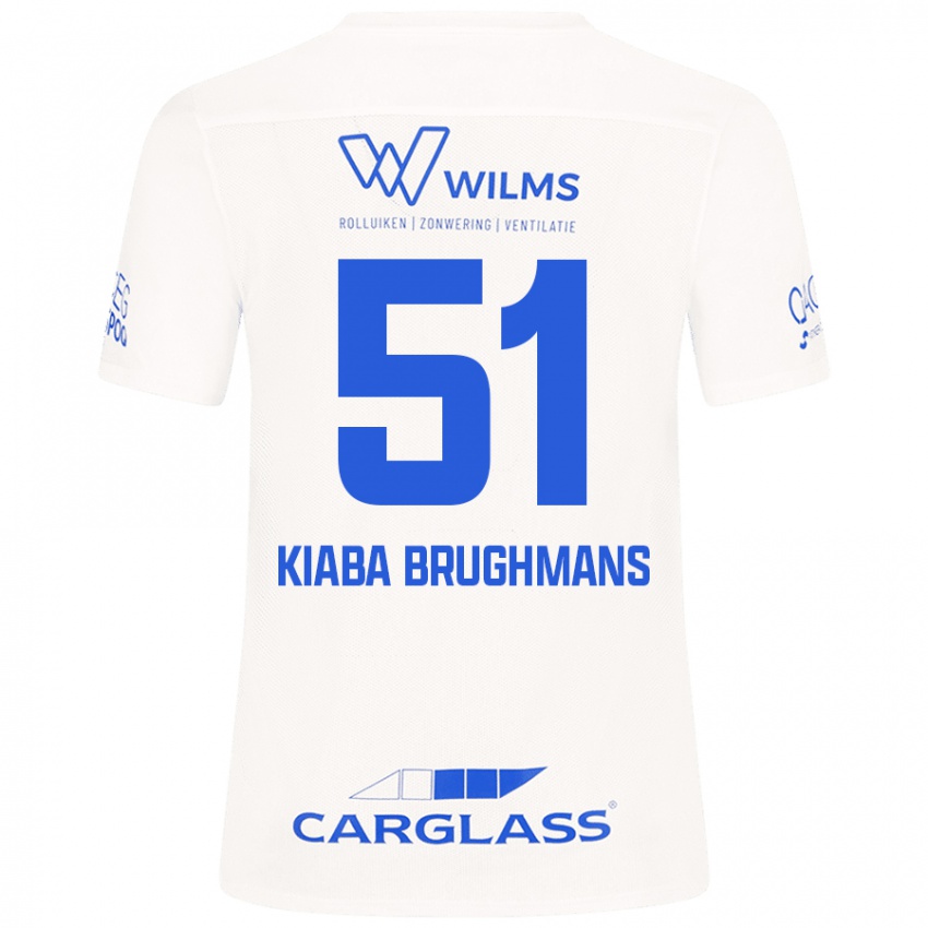 Niño Camiseta Lucca Kiaba Brughmans #51 Blanco 2ª Equipación 2024/25 La Camisa Argentina