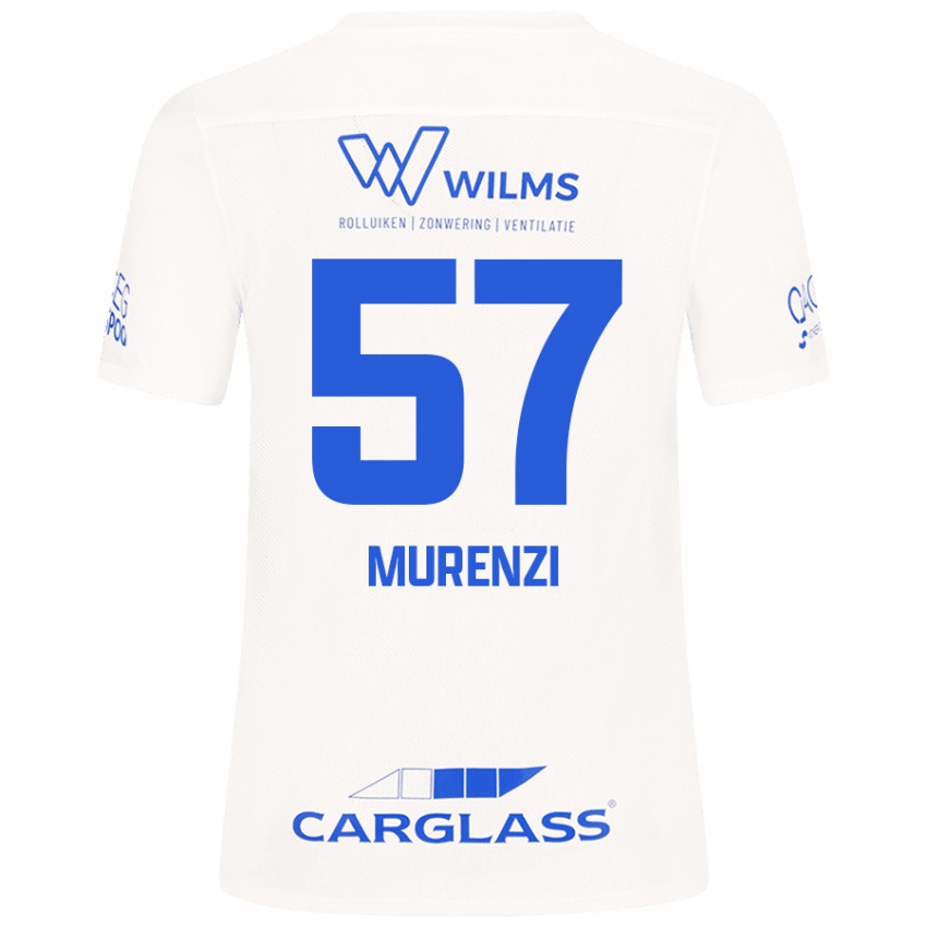 Niño Camiseta Aaron Murenzi #57 Blanco 2ª Equipación 2024/25 La Camisa Argentina