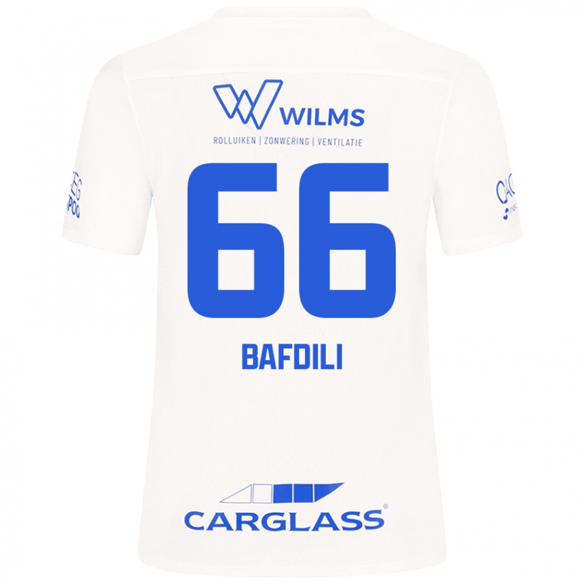 Niño Camiseta Zaïd Bafdili #66 Blanco 2ª Equipación 2024/25 La Camisa Argentina