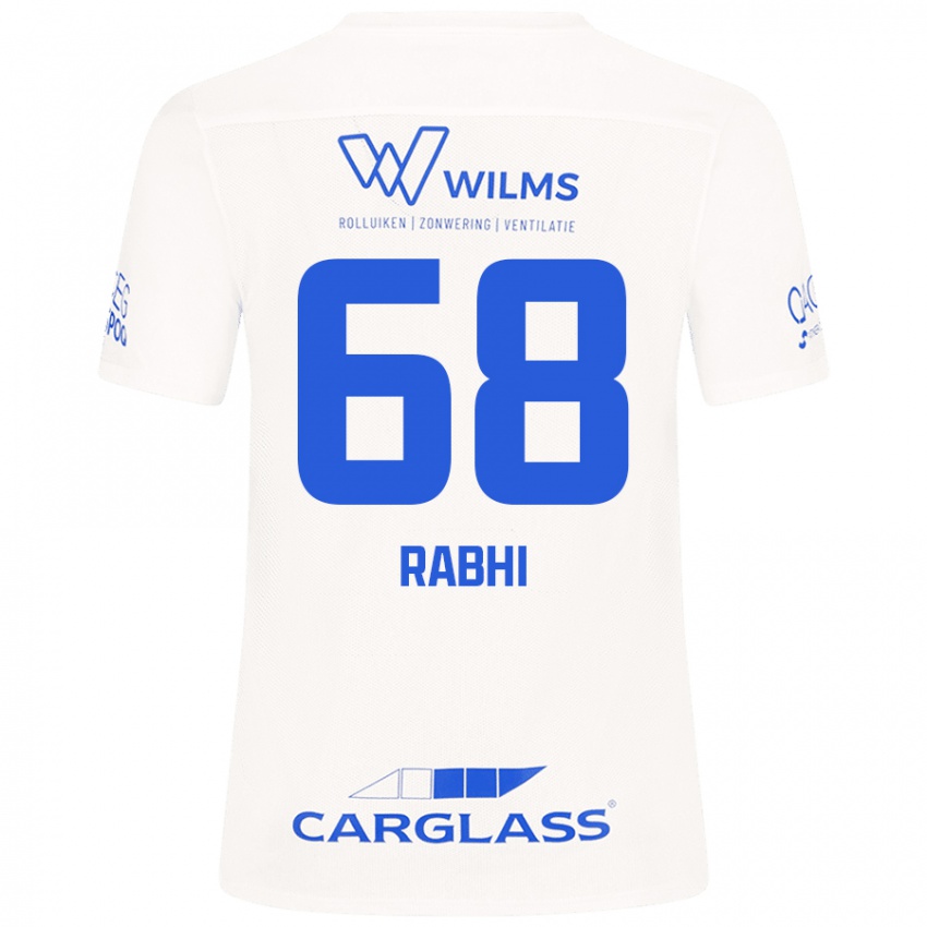 Niño Camiseta Ayman Rabhi #68 Blanco 2ª Equipación 2024/25 La Camisa Argentina