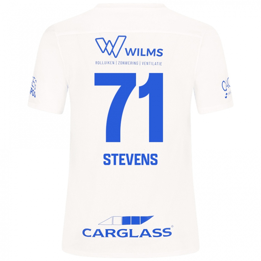 Niño Camiseta Brent Stevens #71 Blanco 2ª Equipación 2024/25 La Camisa Argentina