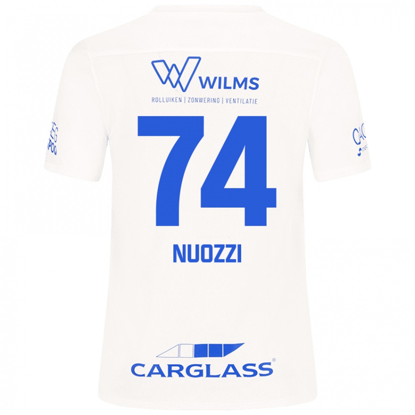 Niño Camiseta Cédric Nuozzi #74 Blanco 2ª Equipación 2024/25 La Camisa Argentina