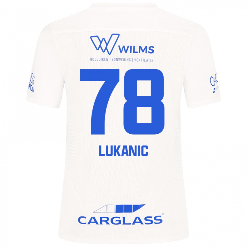 Niño Camiseta Luka Lukanic #78 Blanco 2ª Equipación 2024/25 La Camisa Argentina