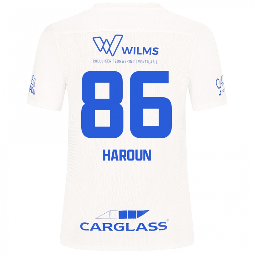 Niño Camiseta Kenan Haroun #86 Blanco 2ª Equipación 2024/25 La Camisa Argentina