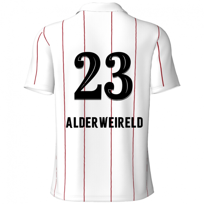 Niño Camiseta Toby Alderweireld #23 Blanco Negro 2ª Equipación 2024/25 La Camisa Argentina