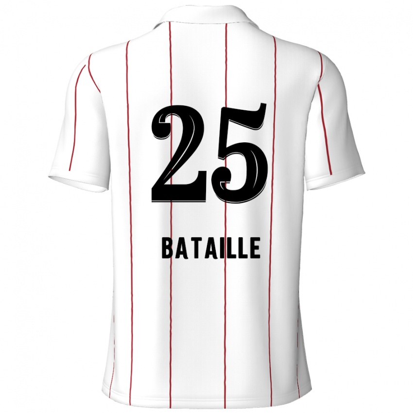 Niño Camiseta Jelle Bataille #25 Blanco Negro 2ª Equipación 2024/25 La Camisa Argentina