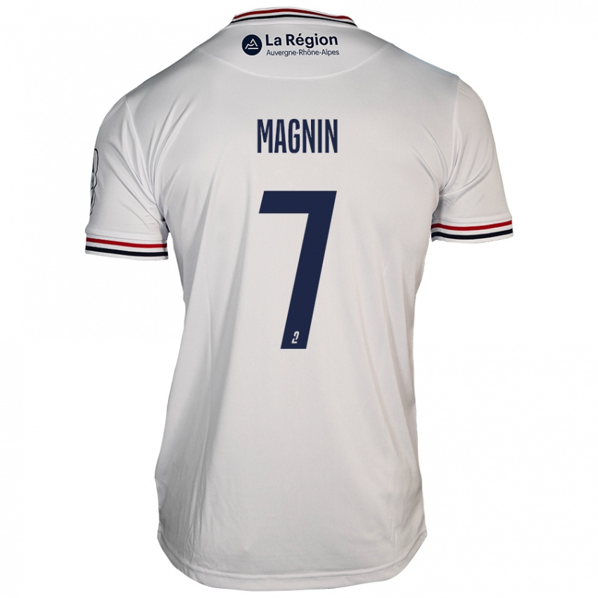 Niño Camiseta Yohann Magnin #7 Blanco 2ª Equipación 2024/25 La Camisa Argentina