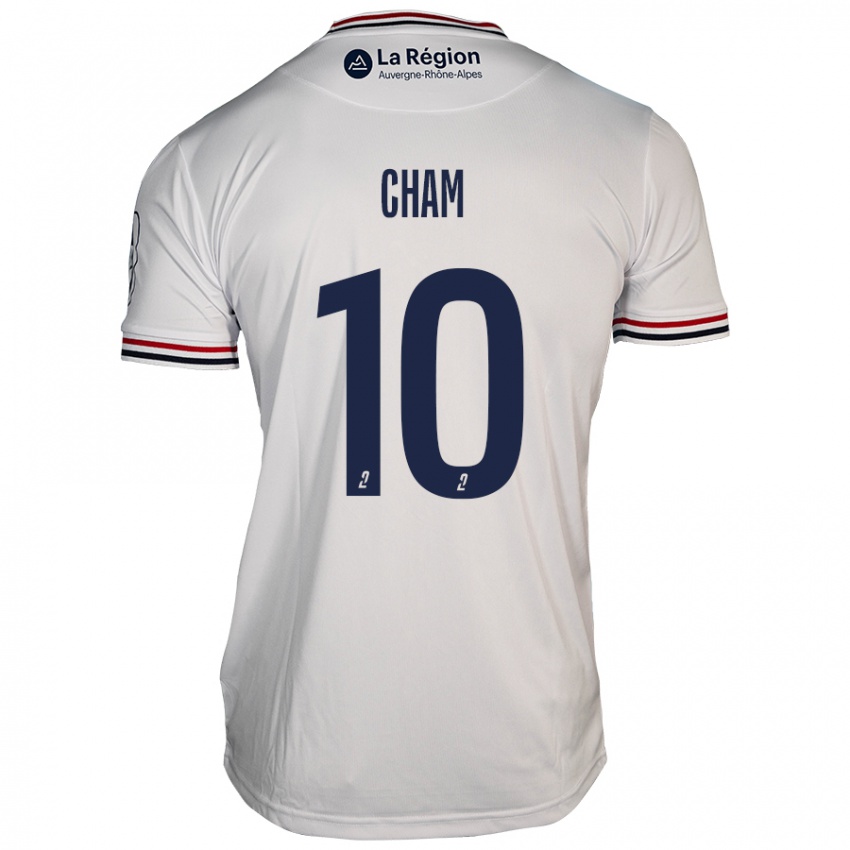 Niño Camiseta Muhammed Cham #10 Blanco 2ª Equipación 2024/25 La Camisa Argentina