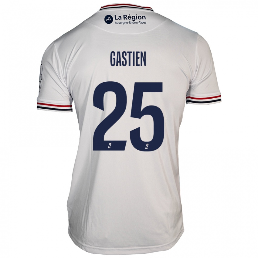 Niño Camiseta Johan Gastien #25 Blanco 2ª Equipación 2024/25 La Camisa Argentina