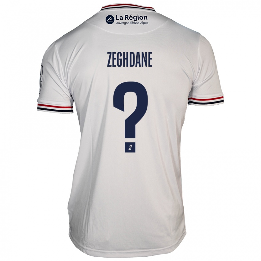 Niño Camiseta Merwan Zeghdane #0 Blanco 2ª Equipación 2024/25 La Camisa Argentina