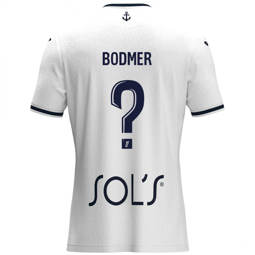 Niño Camiseta Mathéo Bodmer #0 Blanco Azul Oscuro 2ª Equipación 2024/25 La Camisa Argentina