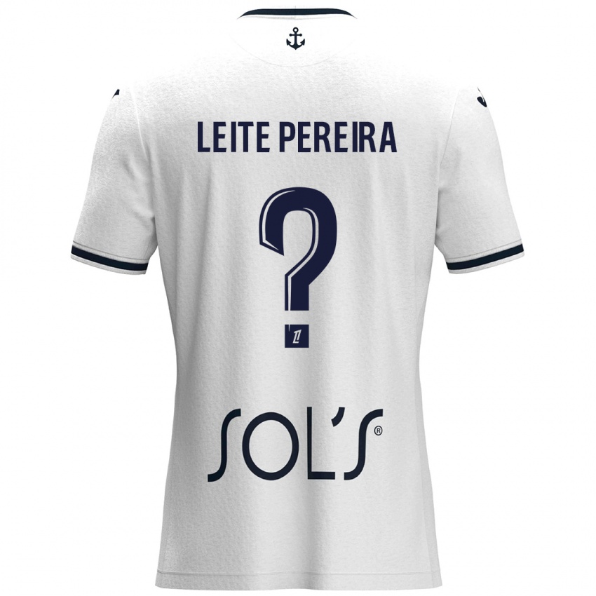 Niño Camiseta Matéo Leite Pereira #0 Blanco Azul Oscuro 2ª Equipación 2024/25 La Camisa Argentina