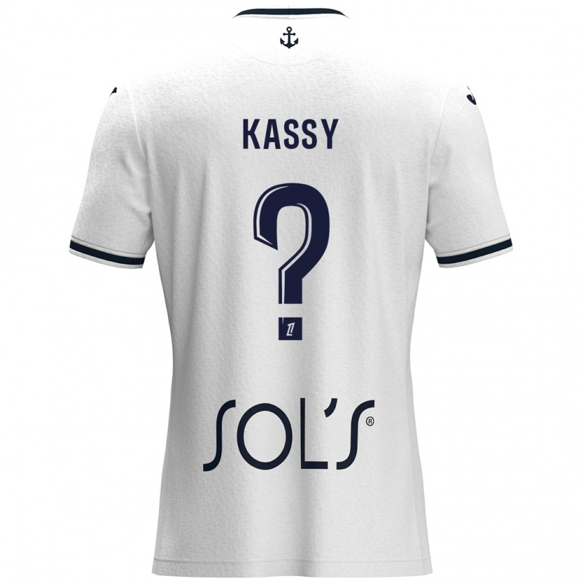 Niño Camiseta Berni Kassy #0 Blanco Azul Oscuro 2ª Equipación 2024/25 La Camisa Argentina