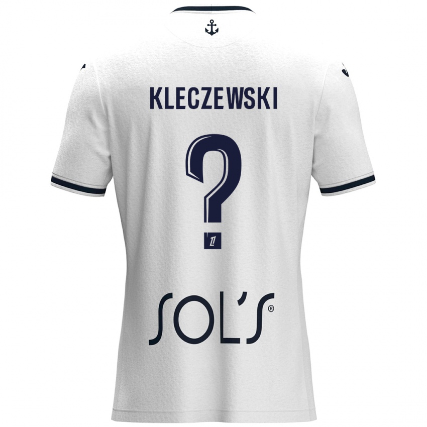 Niño Camiseta Louise Kleczewski #0 Blanco Azul Oscuro 2ª Equipación 2024/25 La Camisa Argentina