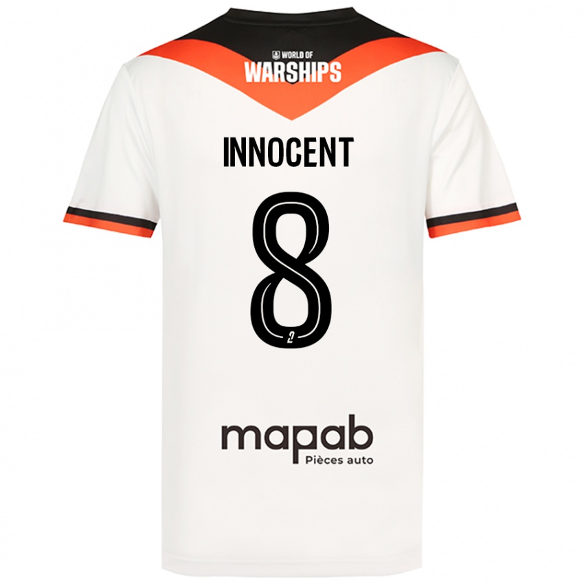 Niño Camiseta Bonke Innocent #8 Blanco 2ª Equipación 2024/25 La Camisa Argentina