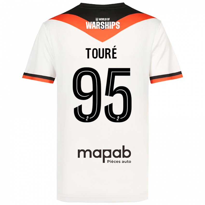 Niño Camiseta Isaak Touré #95 Blanco 2ª Equipación 2024/25 La Camisa Argentina