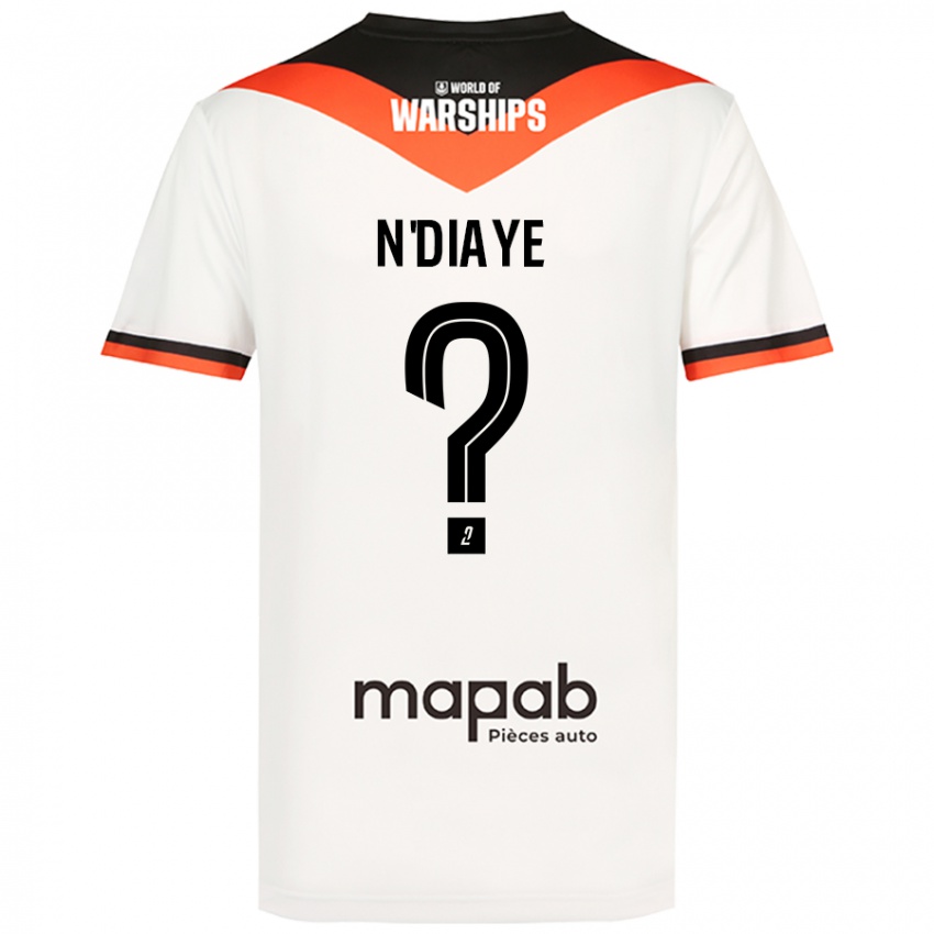 Niño Camiseta Bassirou N'diaye #0 Blanco 2ª Equipación 2024/25 La Camisa Argentina