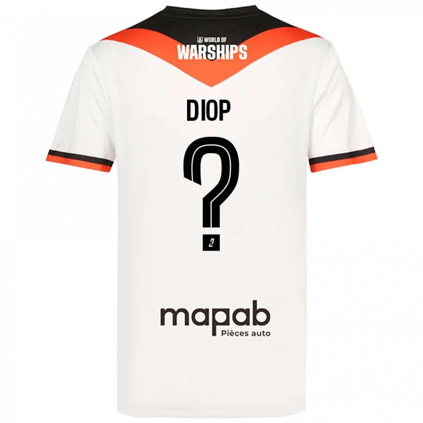 Niño Camiseta Samba Diop #0 Blanco 2ª Equipación 2024/25 La Camisa Argentina