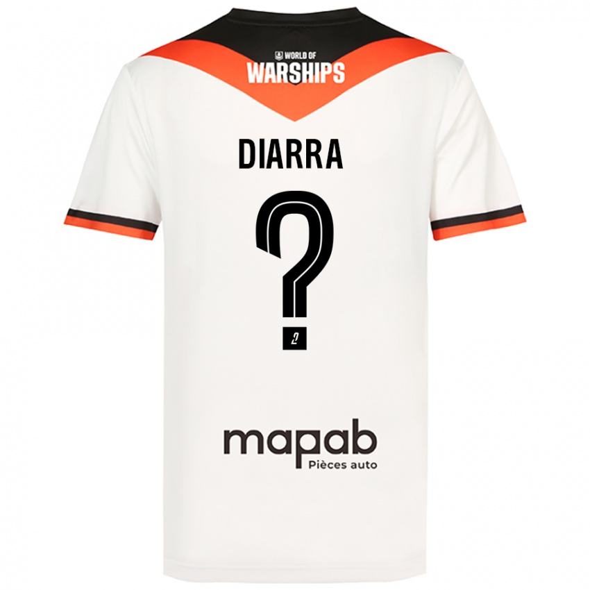 Niño Camiseta Boubakar Diarra #0 Blanco 2ª Equipación 2024/25 La Camisa Argentina