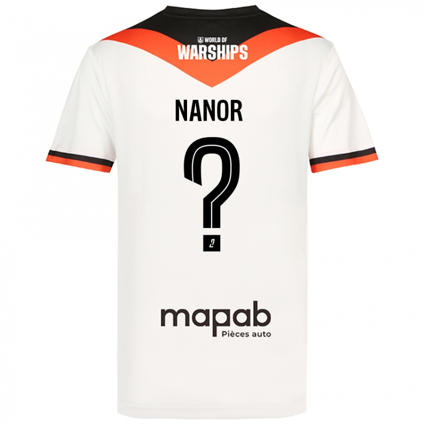 Niño Camiseta Enzo Nanor #0 Blanco 2ª Equipación 2024/25 La Camisa Argentina