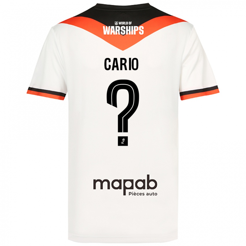 Niño Camiseta Anthony Cario #0 Blanco 2ª Equipación 2024/25 La Camisa Argentina