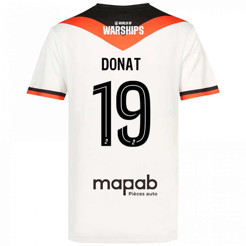 Niño Camiseta Noa Donat #19 Blanco 2ª Equipación 2024/25 La Camisa Argentina