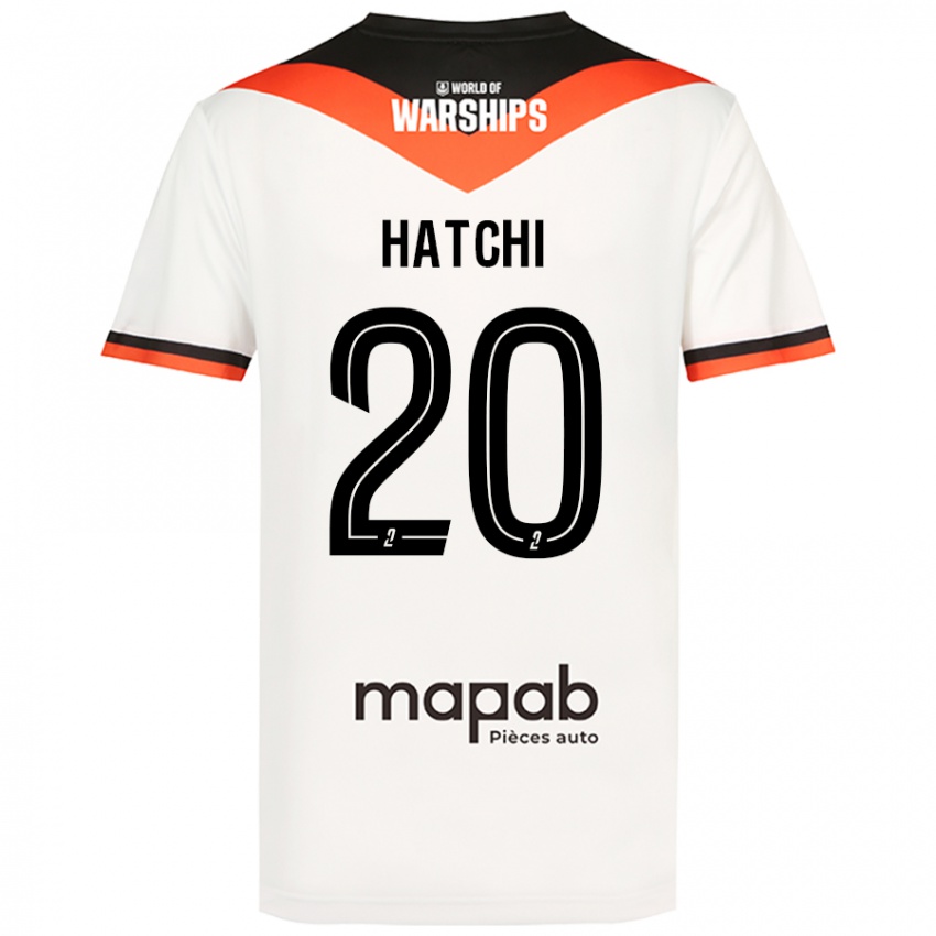 Niño Camiseta Jérémy Hatchi #20 Blanco 2ª Equipación 2024/25 La Camisa Argentina