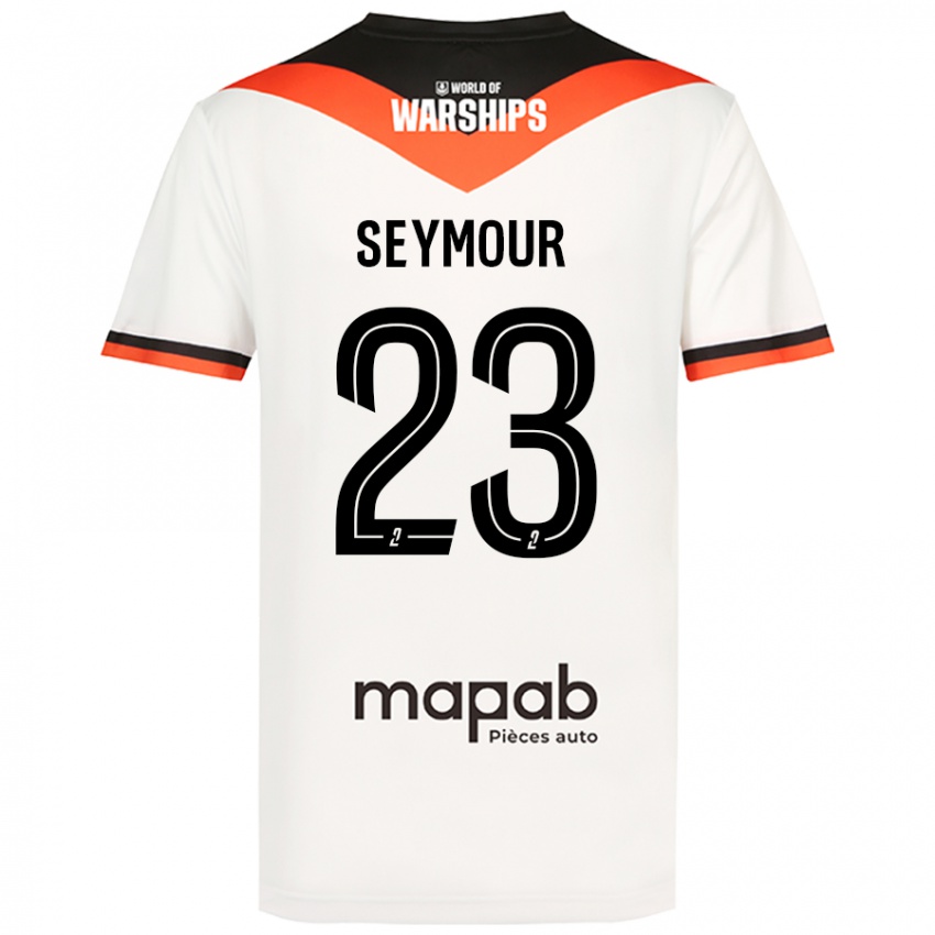 Niño Camiseta Brice Seymour #23 Blanco 2ª Equipación 2024/25 La Camisa Argentina