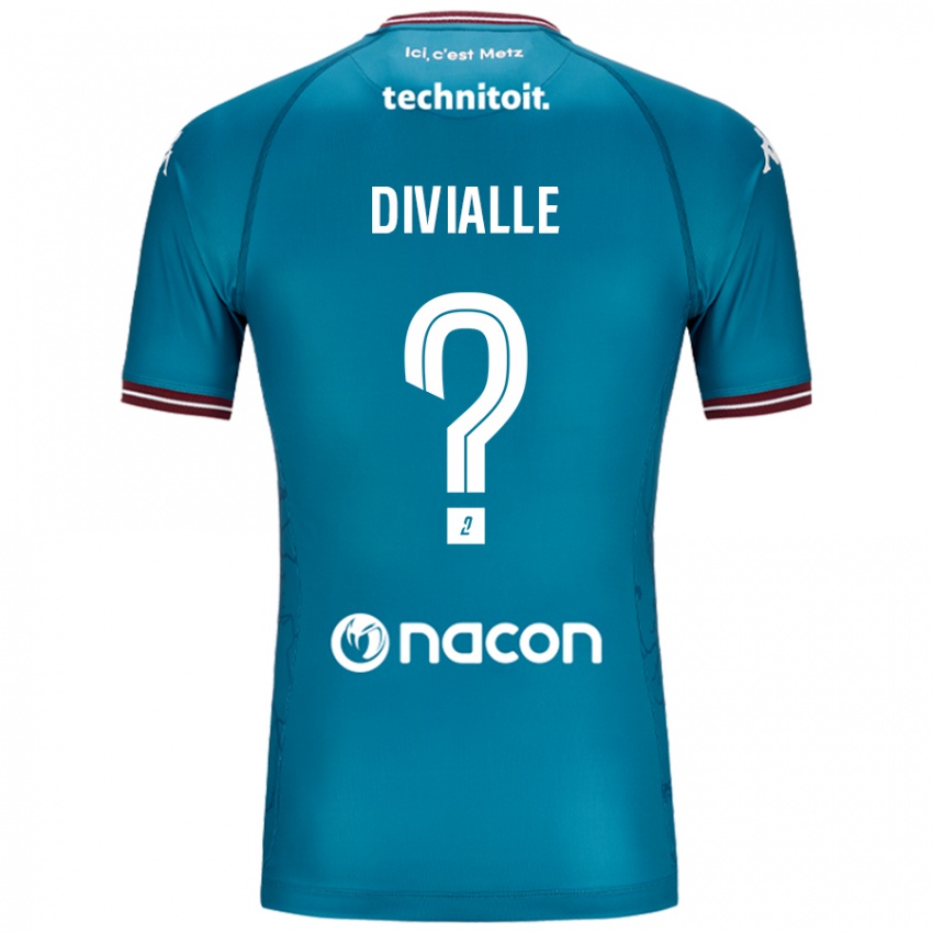 Niño Camiseta Charles Divialle #0 Azul Petróleo 2ª Equipación 2024/25 La Camisa Argentina