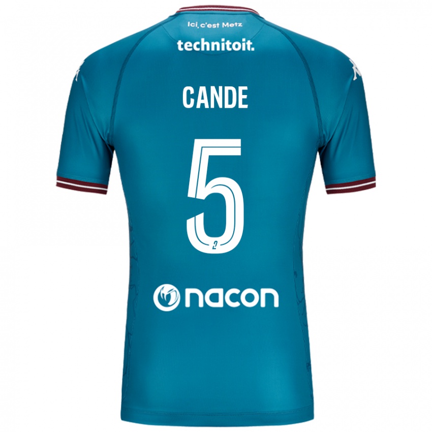 Niño Camiseta Fali Candé #5 Azul Petróleo 2ª Equipación 2024/25 La Camisa Argentina