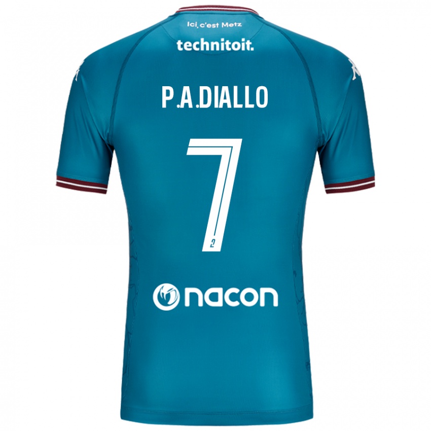 Niño Camiseta Papa Amadou Diallo #7 Azul Petróleo 2ª Equipación 2024/25 La Camisa Argentina