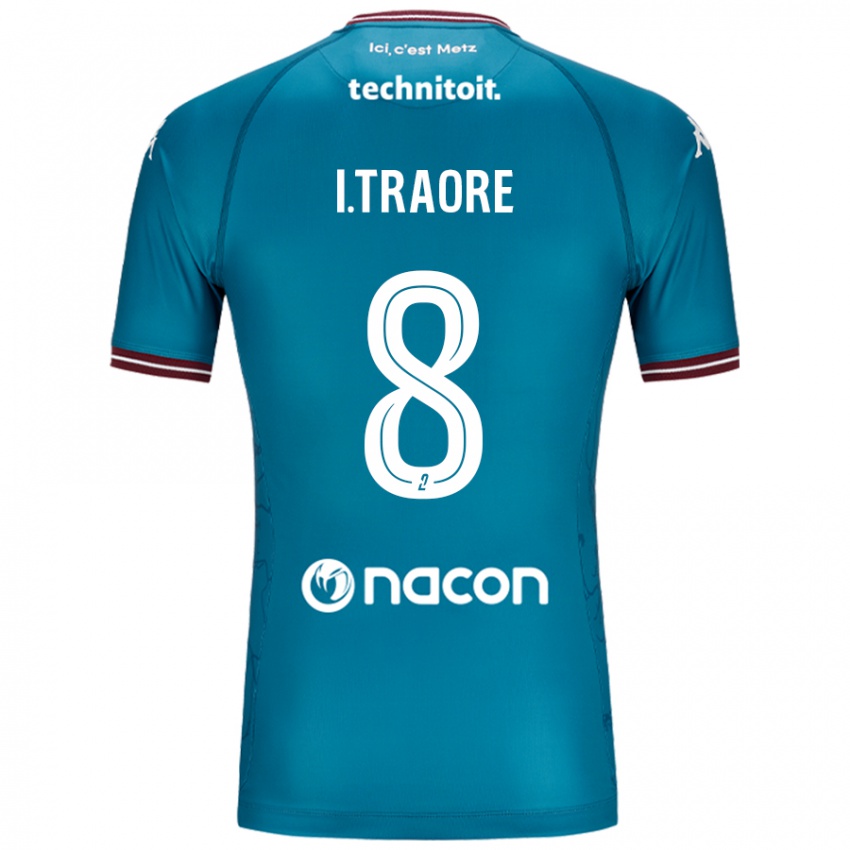 Niño Camiseta Ismaël Traoré #8 Azul Petróleo 2ª Equipación 2024/25 La Camisa Argentina