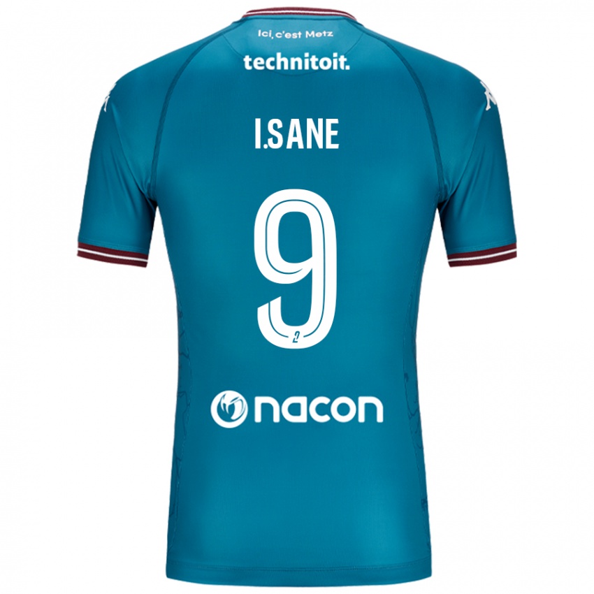 Niño Camiseta Ibou Sané #9 Azul Petróleo 2ª Equipación 2024/25 La Camisa Argentina