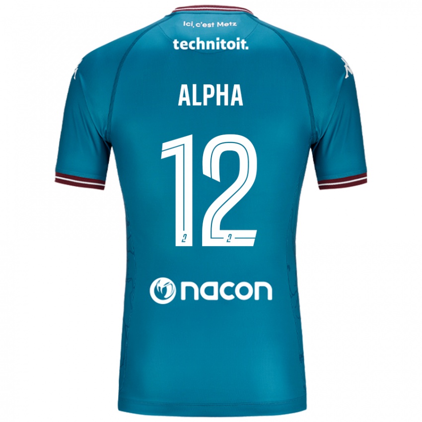 Niño Camiseta Alpha Touré #12 Azul Petróleo 2ª Equipación 2024/25 La Camisa Argentina