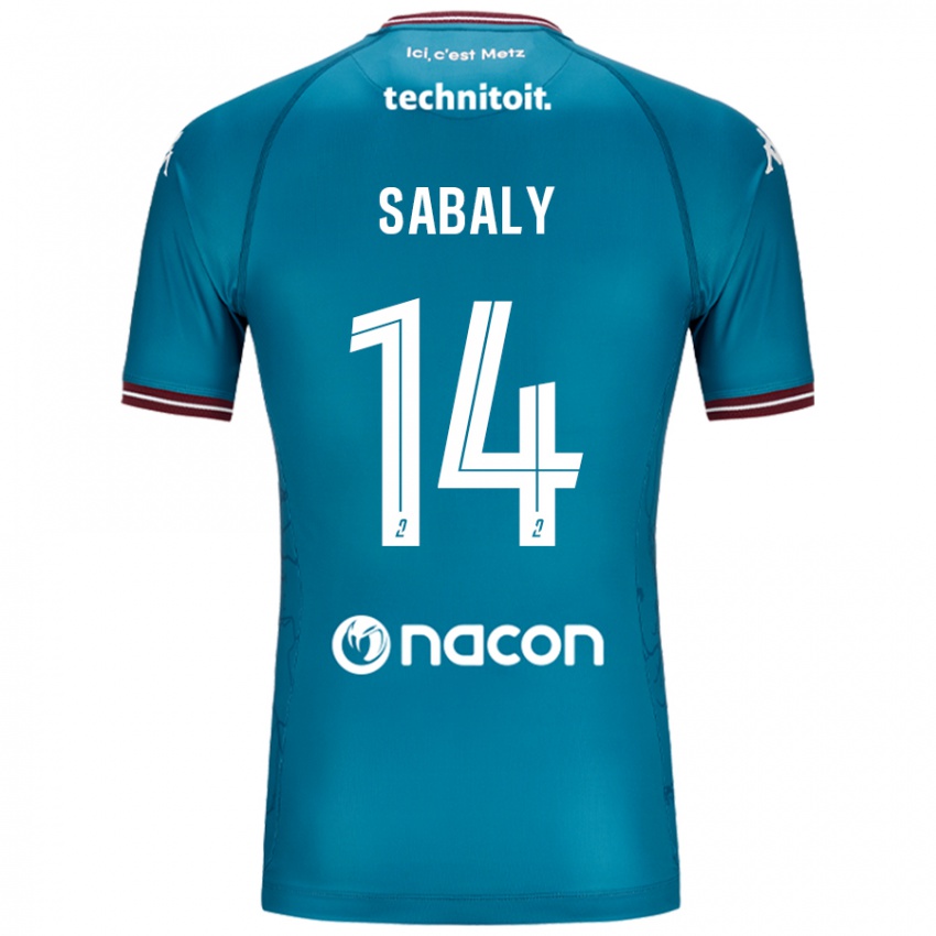 Niño Camiseta Cheikh Sabaly #14 Azul Petróleo 2ª Equipación 2024/25 La Camisa Argentina