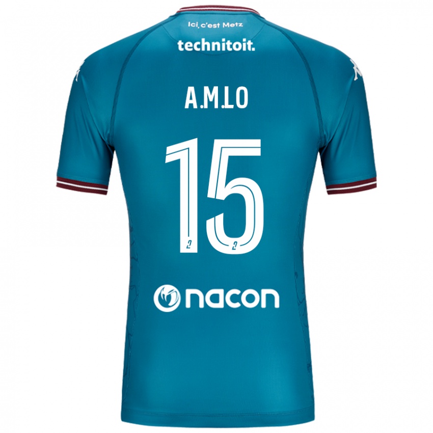 Niño Camiseta Aboubacar Lô #15 Azul Petróleo 2ª Equipación 2024/25 La Camisa Argentina