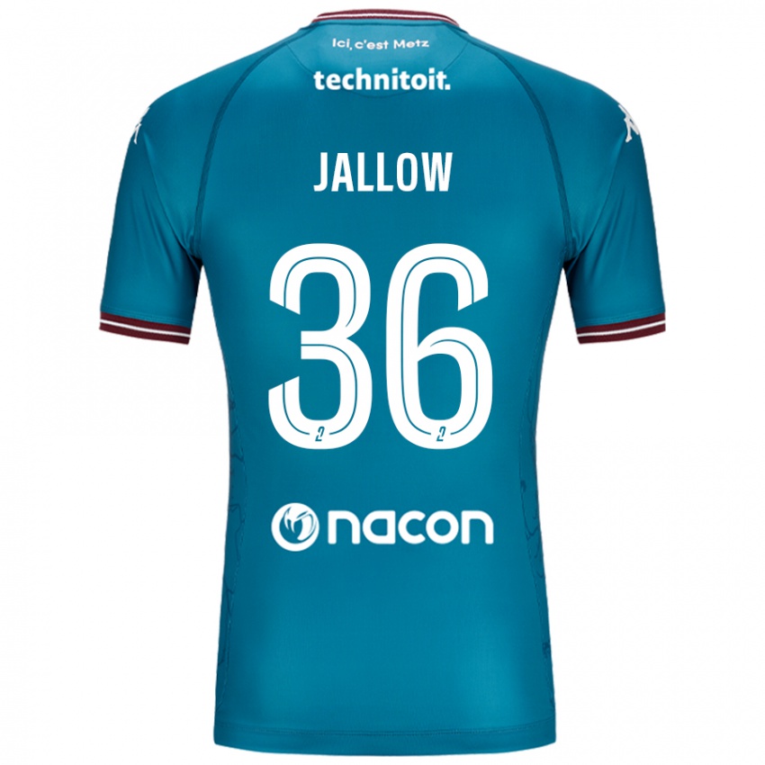 Niño Camiseta Ablie Jallow #36 Azul Petróleo 2ª Equipación 2024/25 La Camisa Argentina