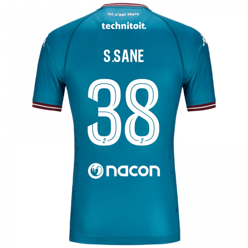 Niño Camiseta Sadibou Sané #38 Azul Petróleo 2ª Equipación 2024/25 La Camisa Argentina